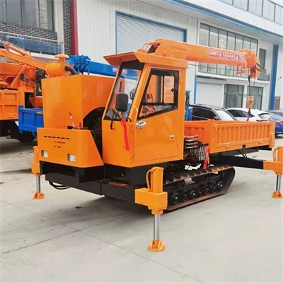 Cần cẩu gắn trên xe tải loại bánh xích